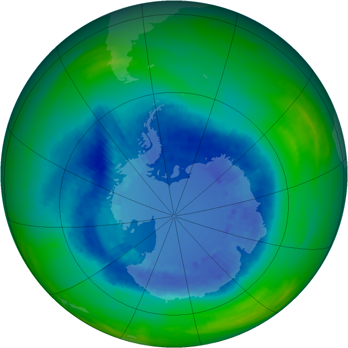 Ozone Map 1989-09-03